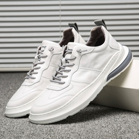Men's Autumn New Leather Platform Foot Outdoor Casual Shoes British Style Shoes